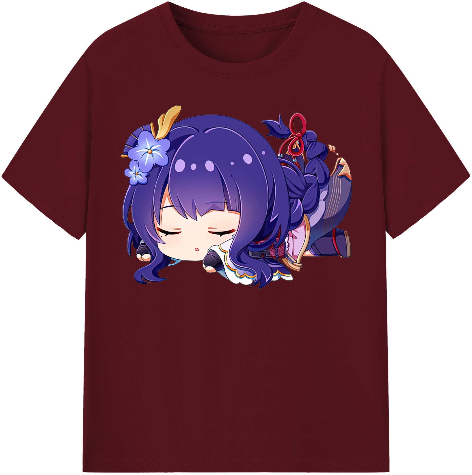 げんし神 雷電将軍 らいでんしょうぐん genshin Raiden Shogun 綿100％半袖Tシャツ（フロントプリント）